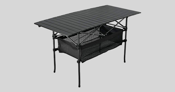 Outdoor Folding Portable Picnic Camping Table, Aluminum Roll-up Table with Easy Carrying Bag for Indoor,Outdoor,Camping, Beach,Backyard, BBQ, Party, Patio, Picnic