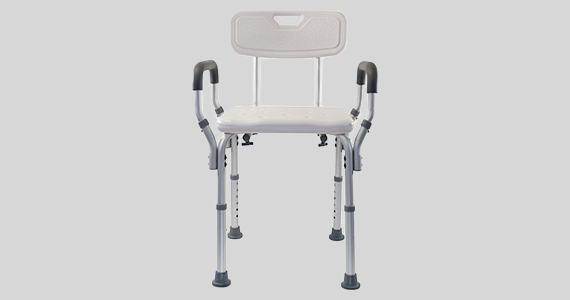 Essential Spa Bathtub Shower Lift Chair, Adjustable Bath Seat, Portable Shower Bench, Tool-Free Assembly, Bathroom Lift Chair with Arms and Back