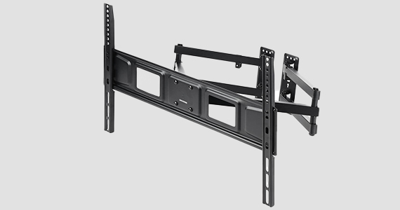Cornerstone Series Corner Friendly Full-Motion Articulating TV Wall Mount Bracket For TVs 32in to 70in, Max Weight 99lbs, VESA Patterns Up to 600x400, Fits Curved Screens