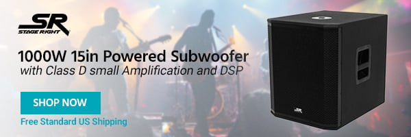 Stage Right (logo) 1000W 15in Powered Subwoofer
