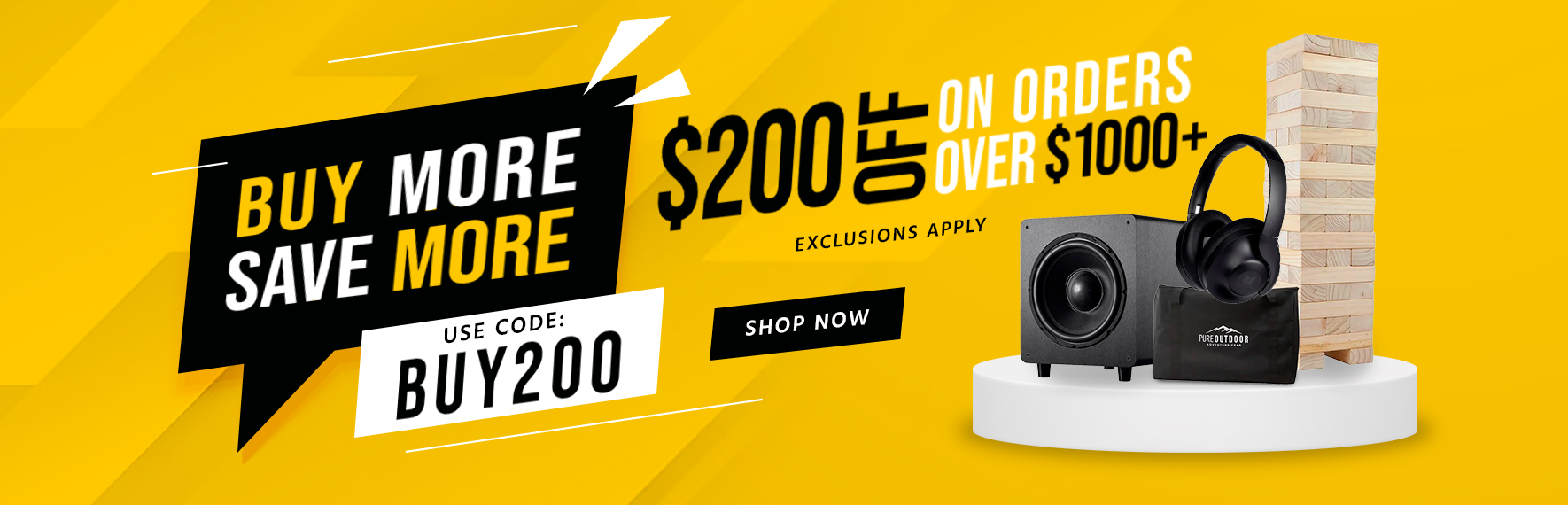 Buy More, Save More Get $200 off orders of $1000+  Use Code: BUY200 Exclusions Apply. Shop Now