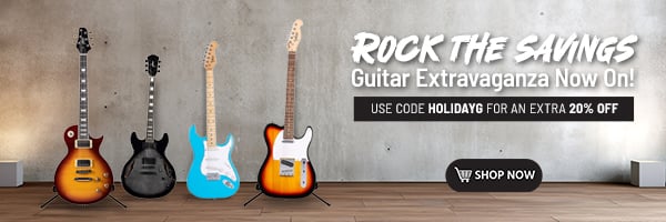 Rock the Savings: Guitar Extravaganza Now On! Use Code: HOLIDAYG For an Extra 20% OFF