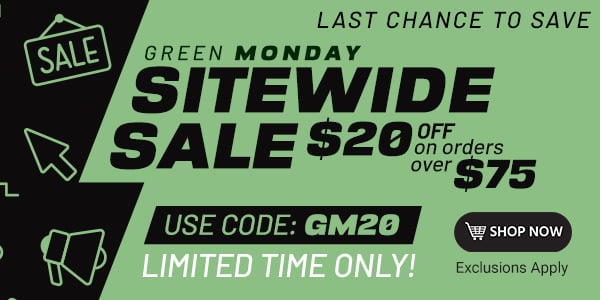 SITEWIDE SALE $20 OFF on orders of $75+ Use code: GM20