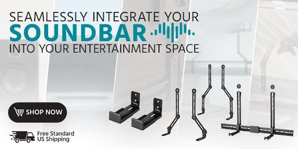 Seamlessly integrate your soundbar into your entertainment space Free Standard US Shipping Shop Now