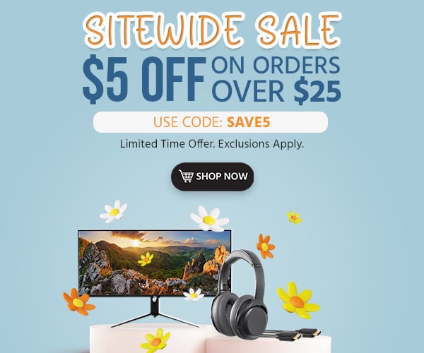 SITEWIDE SALE - $5 OFF