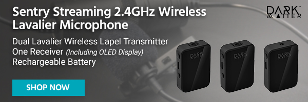 Sentry Streaming 2.4GHz Wireless Lavalier Microphone