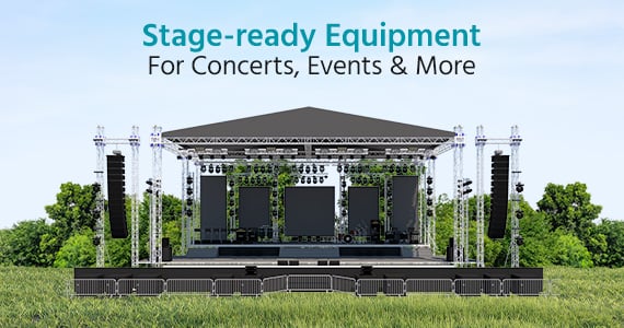 Stage-ready essentials for concerts, events & more
