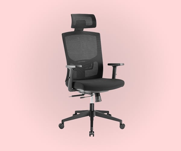 Ergonomic Home and Office Chair with Headrest and Foam Seat