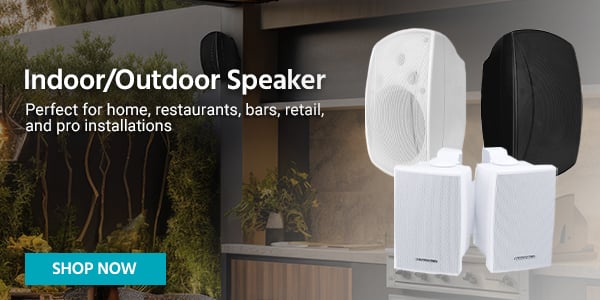 Indoor/Outdoor Speakers Perfect for home, restaurants, bars, retail, and pro installations