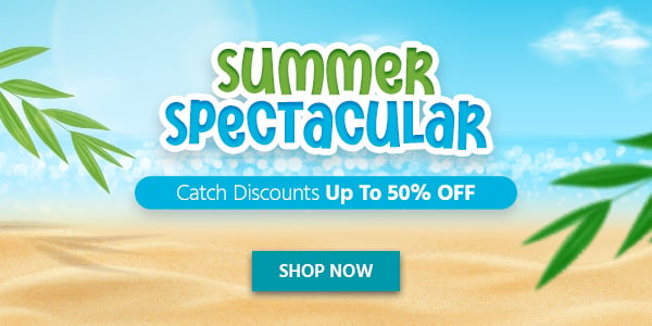 Summer Spectacular Catch Discounts Up to 50% OFF