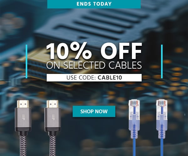 10% Off On Selected Cables Use Code: CABLE10 Shop Now