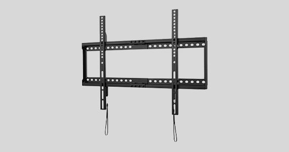 Monoprice Low Profile Fixed TV Wall Mount Extra Wide For 42" To 90" TVs up to 165lbs, Max VESA 600x400, Fits Curved Screens