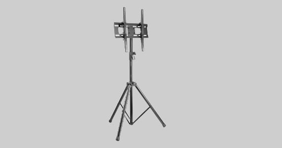 Monoprice Essential Tilt TV Tripod Stand For 32" To 55" TVs up to 77lbs, Max VESA 400x400