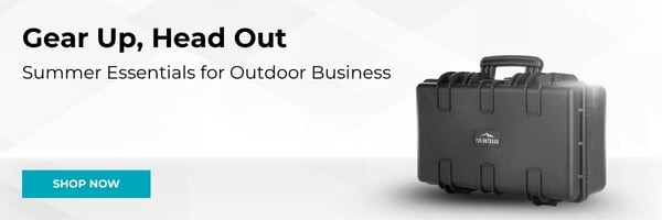 Gear Up. Head Out. Summer Essentials For Outdoor Business. Shop Now.