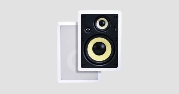 Monoprice Caliber 8in Fiber In-Wall Speakers 3-Way (pair)