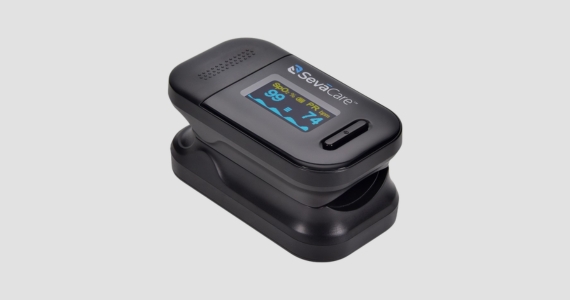 SevaCare Pulse Oximeter Blood Oxygen Saturation Monitor with Lanyard | Free Shipping