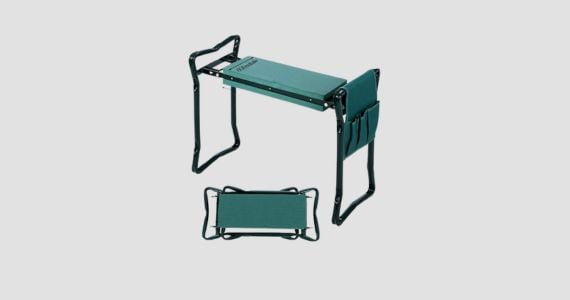MPM Garden Bench and Kneeler Stools Gardening with Side bag pockets | Free Shipping