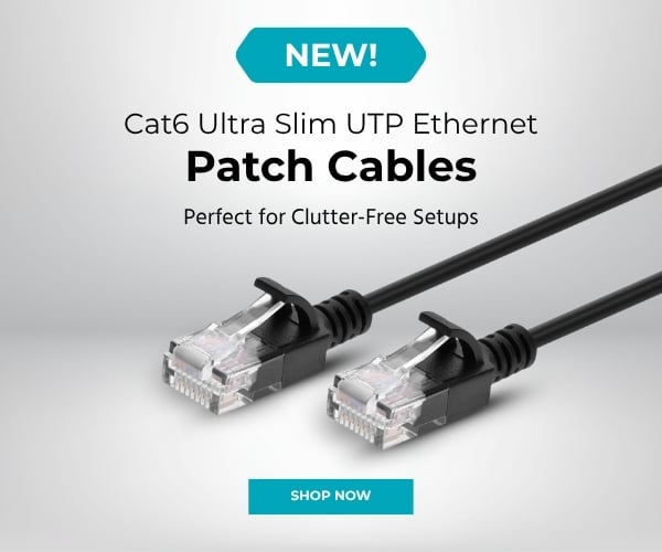 New! Cat6 Ultra Slim UTP Ethernet Patch Cables. Perfect For Clutter-Free Setups. Shop Now.