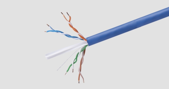 Cat6 CMR UL Bulk Cable, Solid, Pure Bare Copper, 500ft Blue | W/ Code: BIZ30