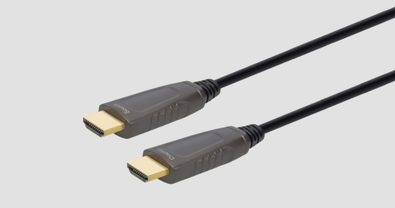 8K Ultra High-Speed Fiber Optic Certified HDMI Cable 49ft, Black | W/ Code: BIZ30