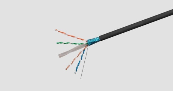 Cat6A UL Certified, 23AWG, Pure Bare Copper, Shielded,1000ft- Black | Lifetime Warranty