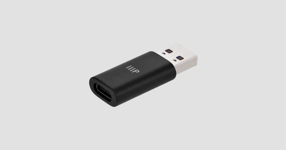 USB-A Male to USB-C Female Adapter, 10Gbps High-Speed Converter