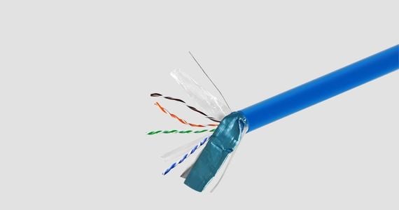Monoprice 1000ft Cat6 Ethernet Cable, STP, 23AWG, 10G, Pure Copper, CMR-Rated, Blue, Bulk Spool