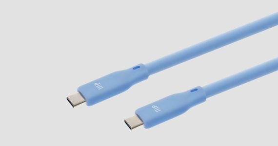 Monoprice USB4 Gen 2 Silicone Cable 6ft Blue - 2 Pack