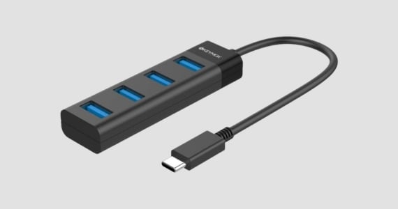 4-Port USB-C to USB 3.0 Type-A Hub