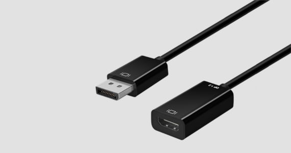 DisplayPort 1.2a to 4K HDMI Active Adapter, Black Supports HDMI resolutions up to 4K