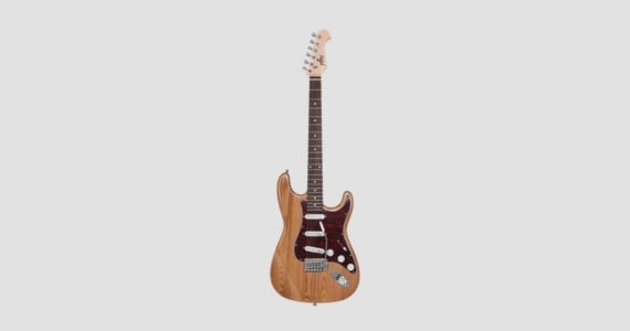 Indio Cali DLX Plus Solid Ash Electric Guitar with Gig Bag Natural | W/ Code: SHOP50