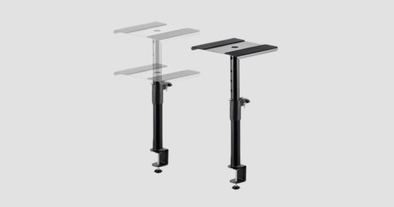 Stage Right 12-18in Adjustable Desktop Studio Monitor Stand, 22lbs | Free Shipping