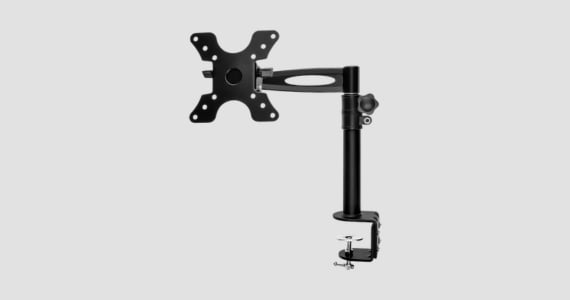  2-Way Adjustable Tilting Desk Mount Bracket for 13~30in Monitors, Black | Free Shipping