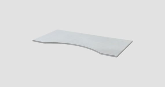 Table Top for Sit-Stand Height-Adjustable Desk, 5ft White, Compatible with Electric Desks