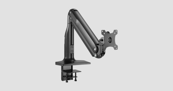 Workstream by Monoprice Heavy-Duty Single-Monitor Full-Motion Adjustable Gas-Spring Desk Mount for 32~49in Monitors