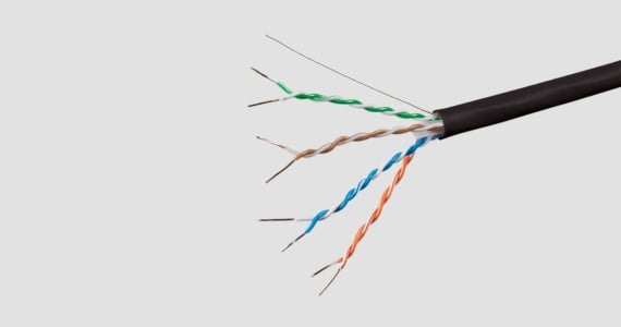 Monoprice Cat6A CMP Bulk Ethernet Cable - UL, TAA, Solid, UTP, 23AWG, 550MHz, 10G, Pure Bare Copper, Spool in Box, 1000ft, Black