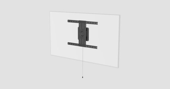 Monoprice Commercial Series Portrait and Landscape Rotating 360 Degree Low Profile Fixed TV Wall Mount Bracket - For LED Displays 37in to 80in, Max Weight 110 lbs., VESA Patterns up to 600x400