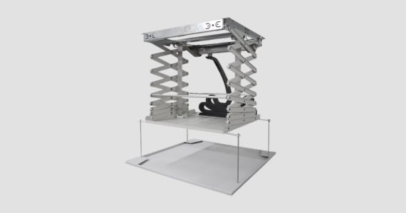 Monoprice Commercial Series Hidden Motorized Recessed Ceiling Projector Lift Mount (Max 44 lbs.)