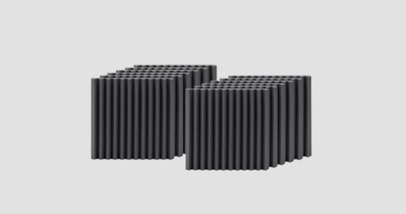 Stage Right by Monoprice Studio Wedges Acoustic Treatment Foam 1in Absorption Panels 12in x 12in Fire-Retardant 12-pack