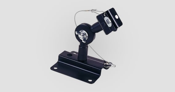 Monoprice Adjustable 33 lb. Capacity Speaker Wall Mount Brackets (Pair), Black