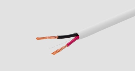 Monoprice Speaker Wire, CL2 Rated, 2-Conductor, 14AWG, 500ft, White