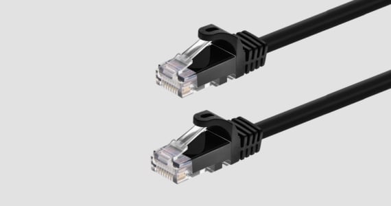 Monoprice Cat6 Ethernet Patch Cable - FLEXboot, Snagless RJ45, Stranded, 550MHz, UTP, Pure Bare Copper, 24AWG, 14ft, Black