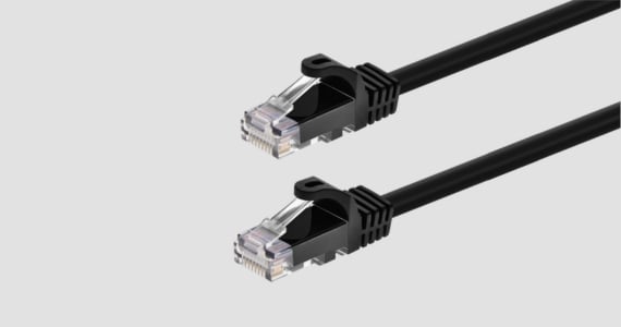 Monoprice Cat6 Ethernet Patch Cable - FLEXboot, Snagless RJ45, Stranded, 550MHz, UTP, Pure Bare Copper, 24AWG, 30ft, Black