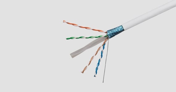 Monoprice Cat6A CMR Bulk Ethernet Cable - UL, TAA, Shielded (F/UTP), Solid, 23AWG, 550MHz, 10G, Pure Bare Copper, Spool in Box, 1000ft, White