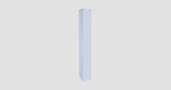 Stage Right by Monoprice White Lighting Truss Scrim Stretch Fabric Cover for 8in 2m (6.56ft) Straight Truss Section