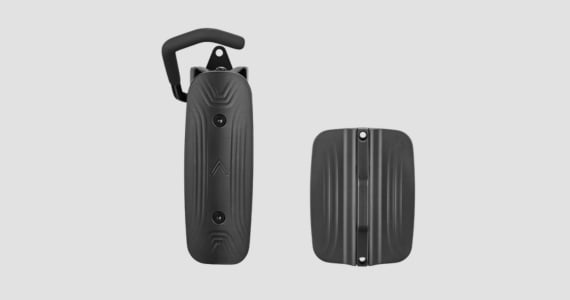 Monoprice On-Wall Rotating Vertical Bike Rack with Wall Mounted Rear Tire Stop Tray