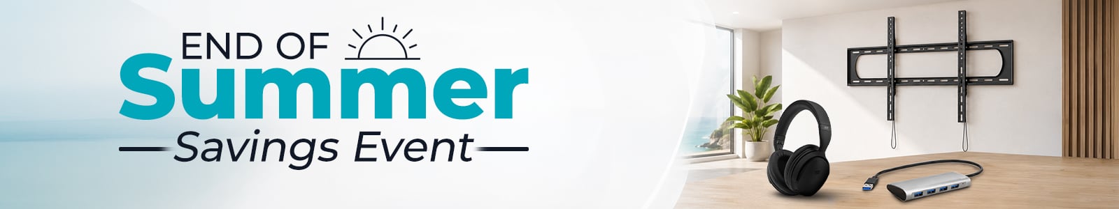 End of Summer Savings Event, limited-time deals on top products, up to $50 off while supplies last