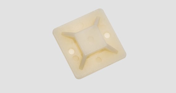 Monoprice Cable Tie Mounts 25x25 mm, 100 pcs/pack, White