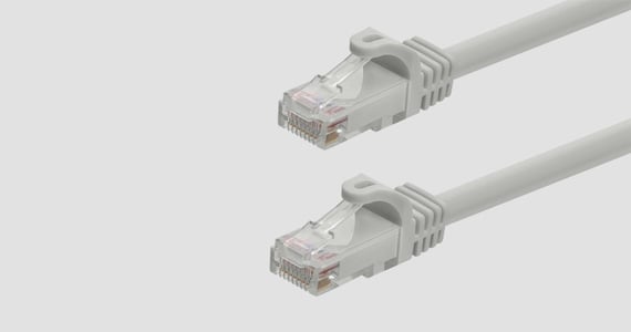 Monoprice Cat6 Ethernet Patch Cable - FLEXboot, Snagless RJ45, Stranded, 550MHz, UTP, Pure Bare Copper, 24AWG, 20ft, Gray