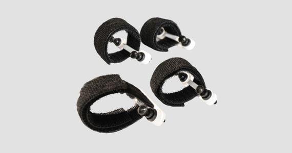 Monoprice Hook and Loop Strap Enclosure Insert, 8? x 3/4? Hook and Loop Straps, Quick Snap Push Pin Mounting Brackets, 4 Inserts